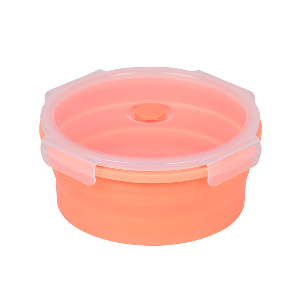 Bowl Silicona Plegable Coral