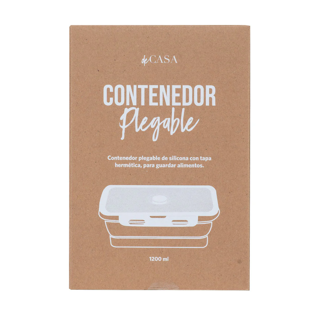Contenedor Silicona Plegable 1200 Ml Celeste - Image 3
