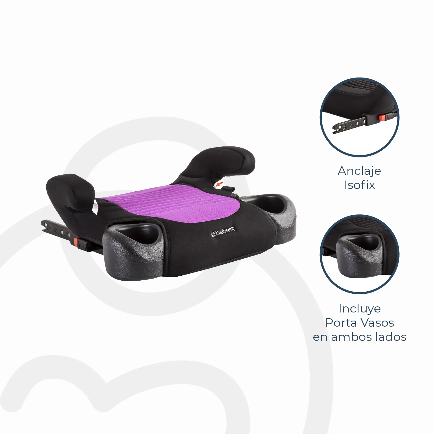Alzador Isofix Purpura Bebesit - Image 7