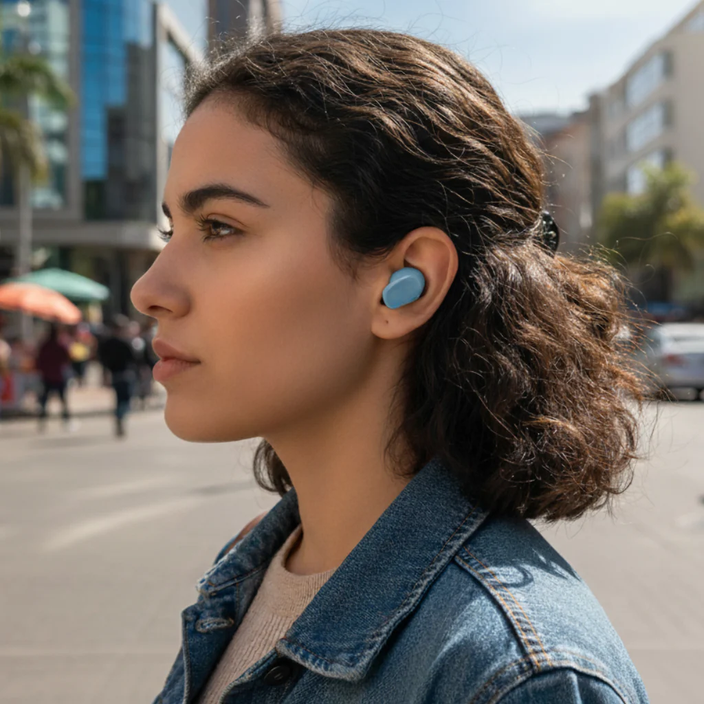 Audífonos Inalámbricos Bluetooth Azules B Sound - Image 2