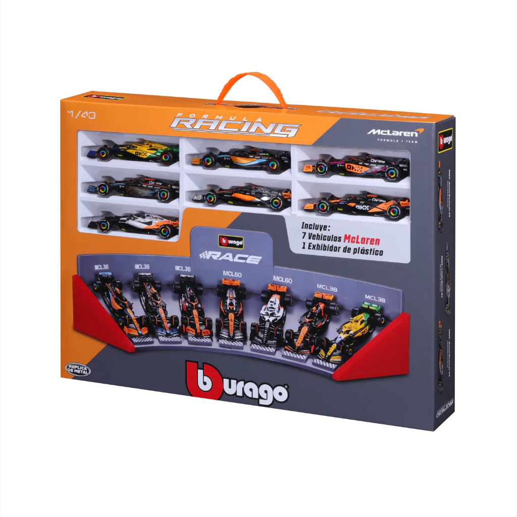AUTO 1:43 Maclaren Race Formula 1 Pack 7 Autos