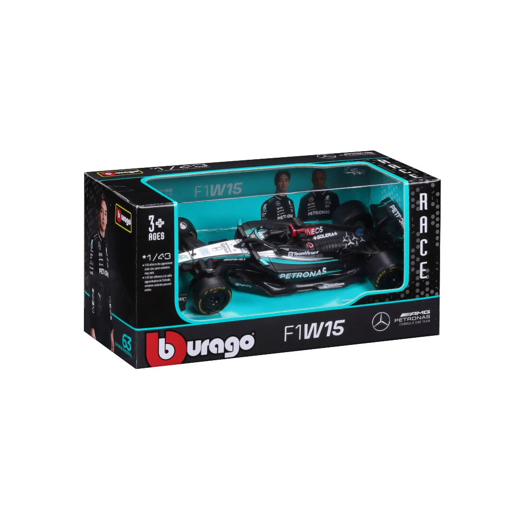 Auto Escala 1:43 Race Mercedes W15 George Russell 2024 - Image 4