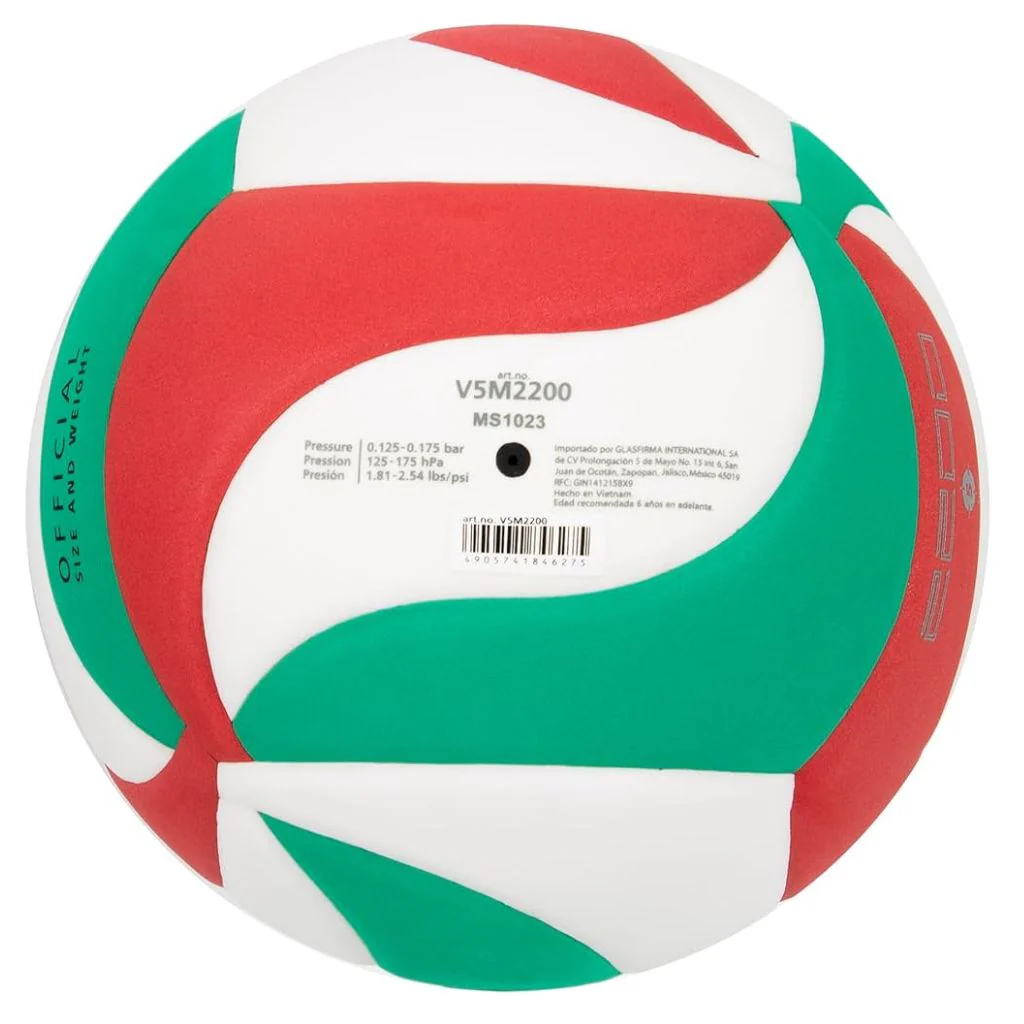 Balón Voleibol Molten V5M 2200 Blanco/Tricolor - Image 2