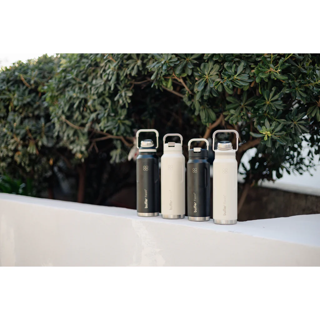 Botella Agua Termica Buffer Mallorca 1 litro Ivory - Image 6
