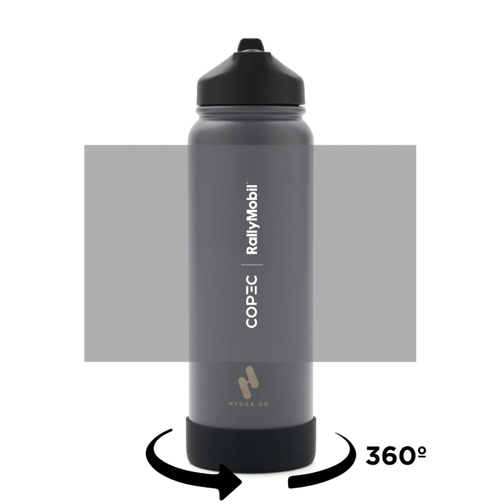 Botella Hydrago Gris Oscuro Rally Mobil - Image 2