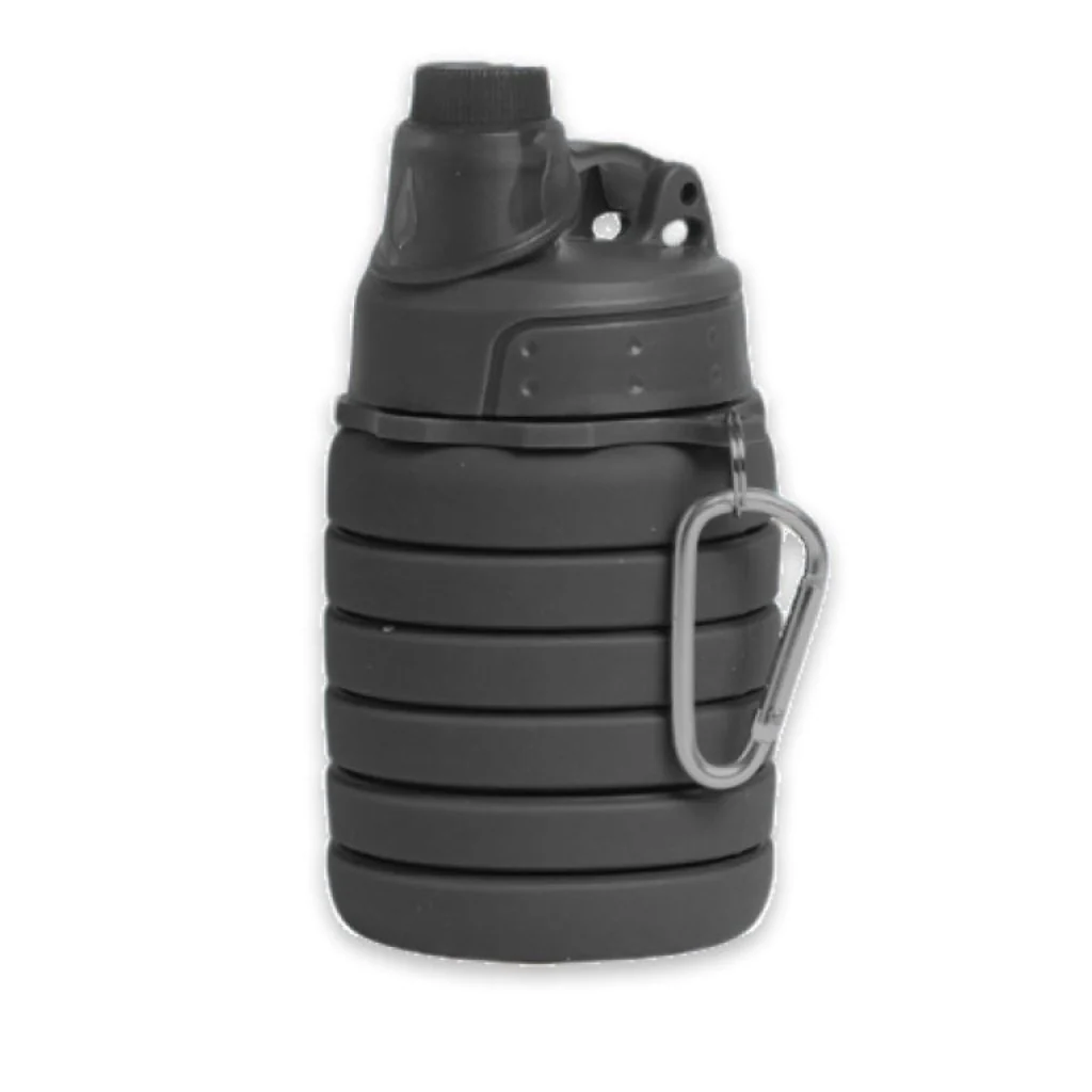 Botella Plegable Negra 500ML