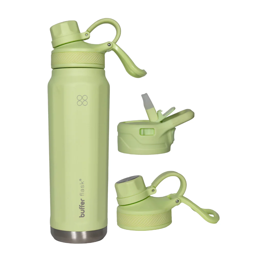 Botella Termica Agua Acero Inoxidable Buffer Paine 700ml +tapas Lemon - Image 4