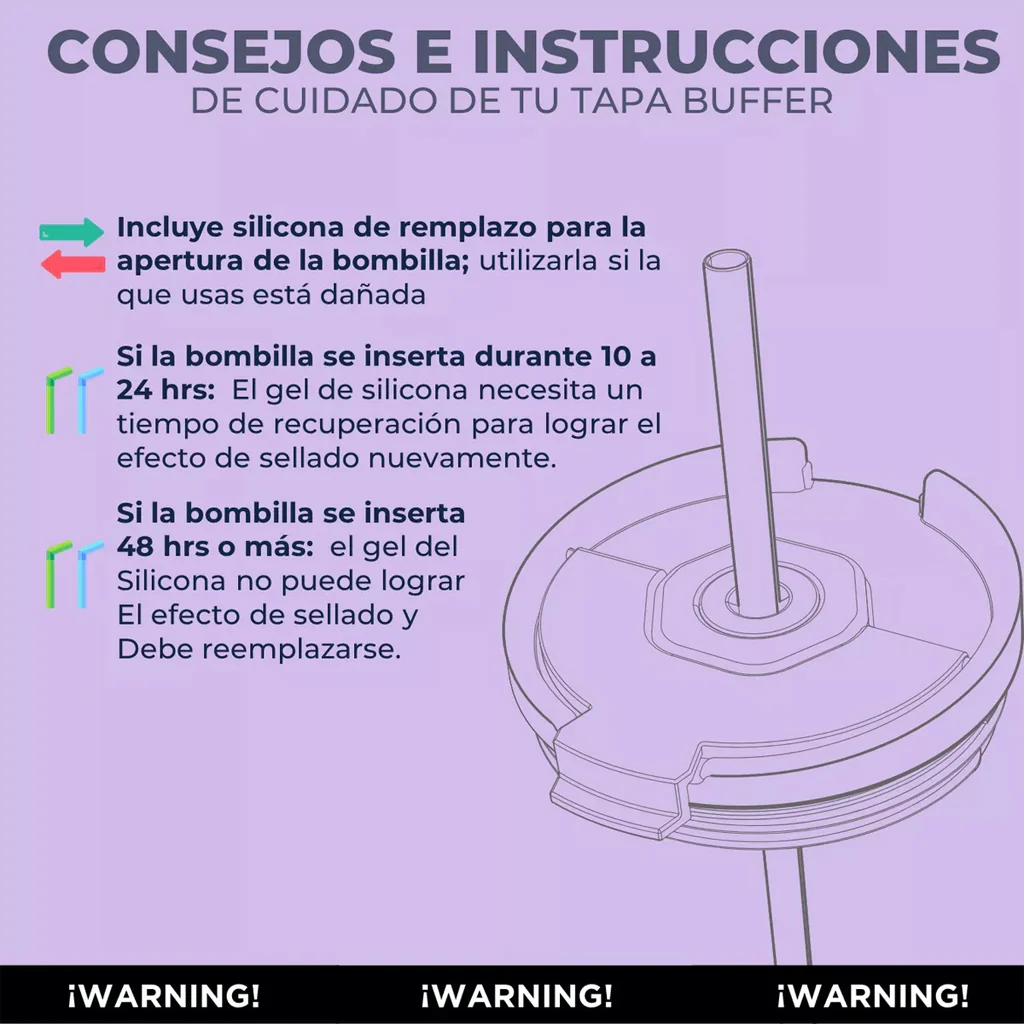 Botella Térmica Mug Buffer Acero Inoxidable 1,2 Lt Frio Y Calor Lila - Image 4