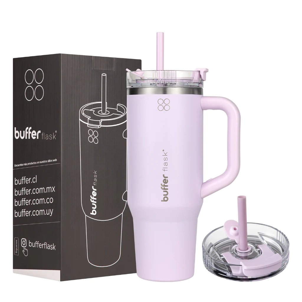 Botella Termica Mug Buffer Bora Bora 1,2Lt Frio y Calor Lilac - Image 4