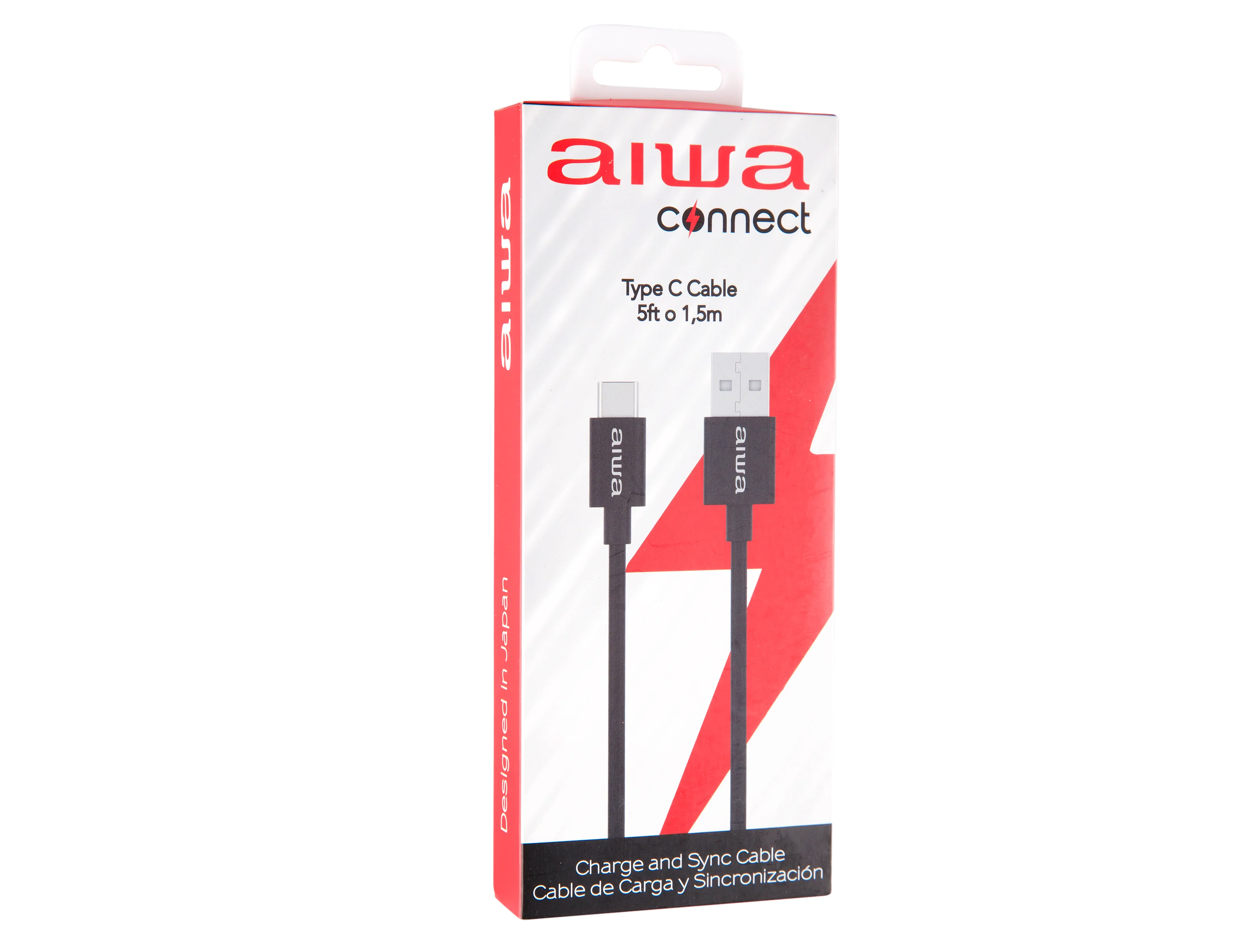 Cable Usb Tipo C 150cm Negro Aiwa - Image 3