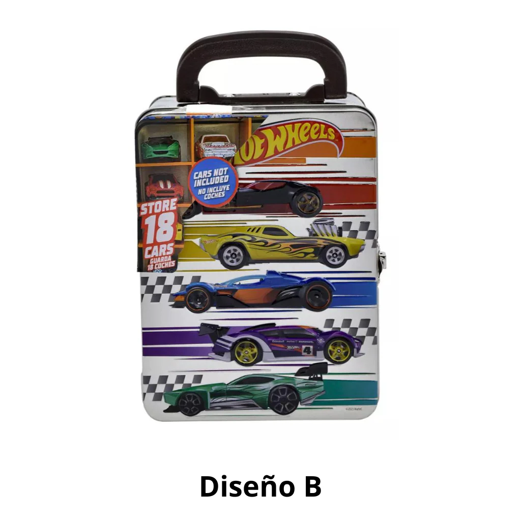 Caja Metálica Portautos Hot Wheels - Image 3