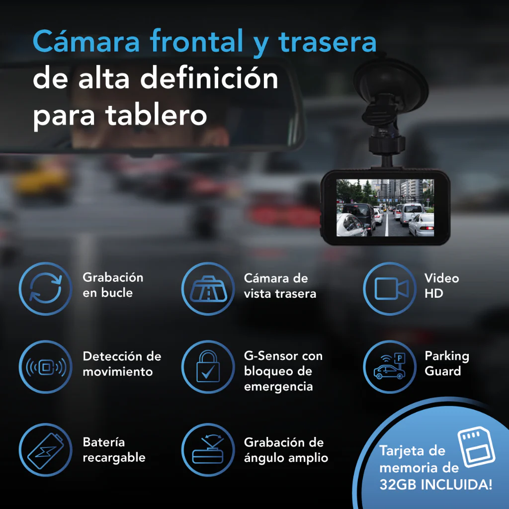 Cámara de seguridad delantera y trasera ADC 101 - Image 3