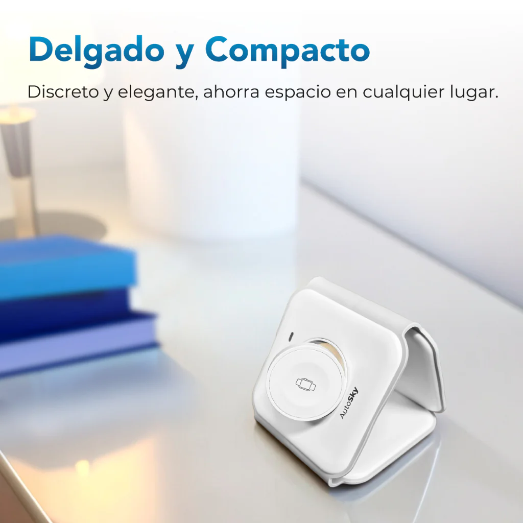 Cargador inalámbrico 3 in 1 Blanco  AWC - Image 4