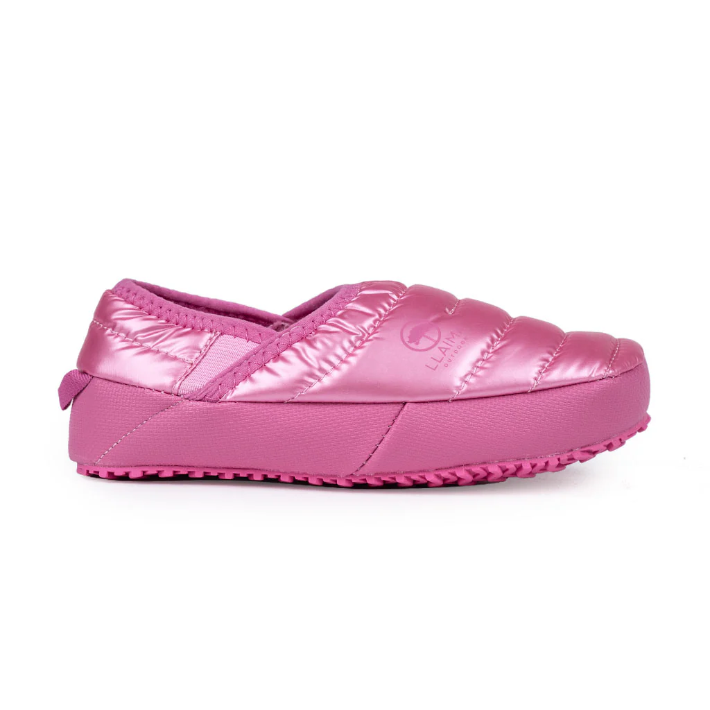 Combo 1 Pantuflas Outdoor Kids Llaima Rosado + 1 Manta Fleece Panal Rosada - Image 6