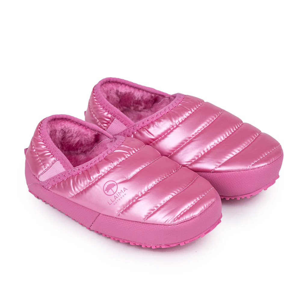 Combo 1 Pantuflas Outdoor Kids Llaima Rosado + 1 Manta Fleece Panal Rosada - Image 7