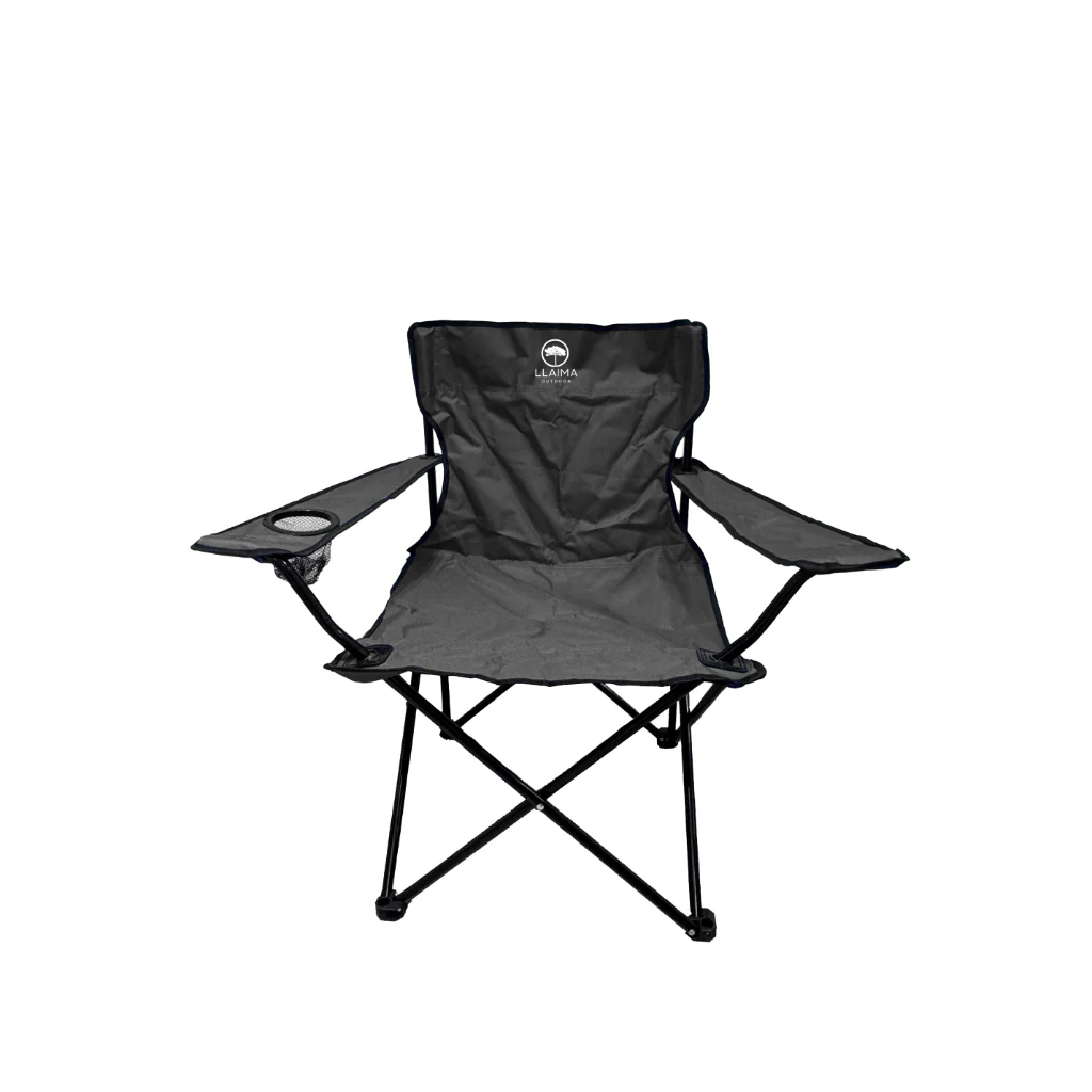 Combo Quitasol Rojo + 2 Sillas Camping Outdoor Plegables color Azul y Negro Llaima - Image 10