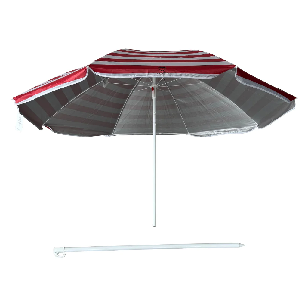 Combo Quitasol Rojo + 2 Sillas Camping Outdoor Plegables color Azul y Negro Llaima - Image 13