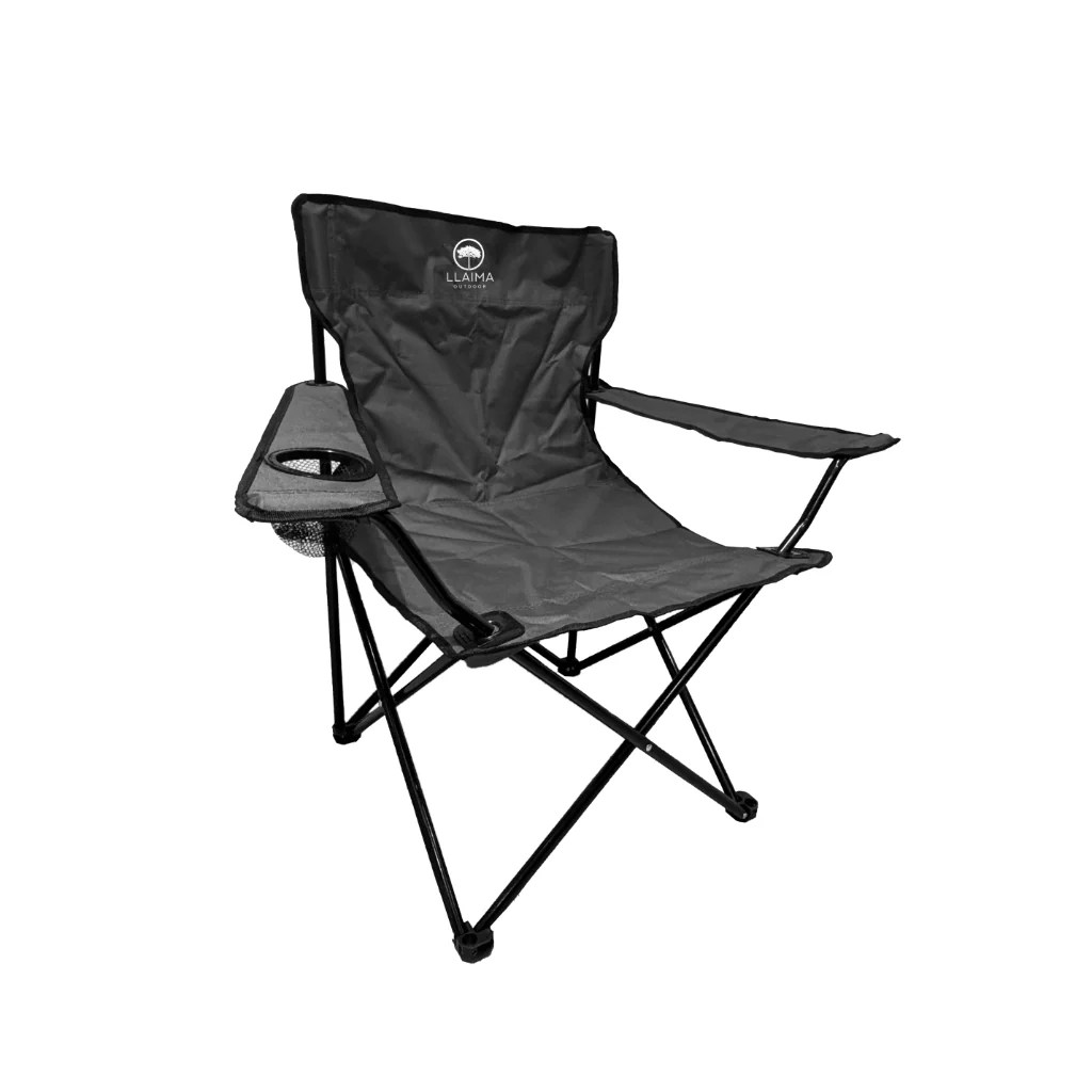 Combo Quitasol Rojo + 2 Sillas Camping Outdoor Plegables color Azul y Negro Llaima - Image 7