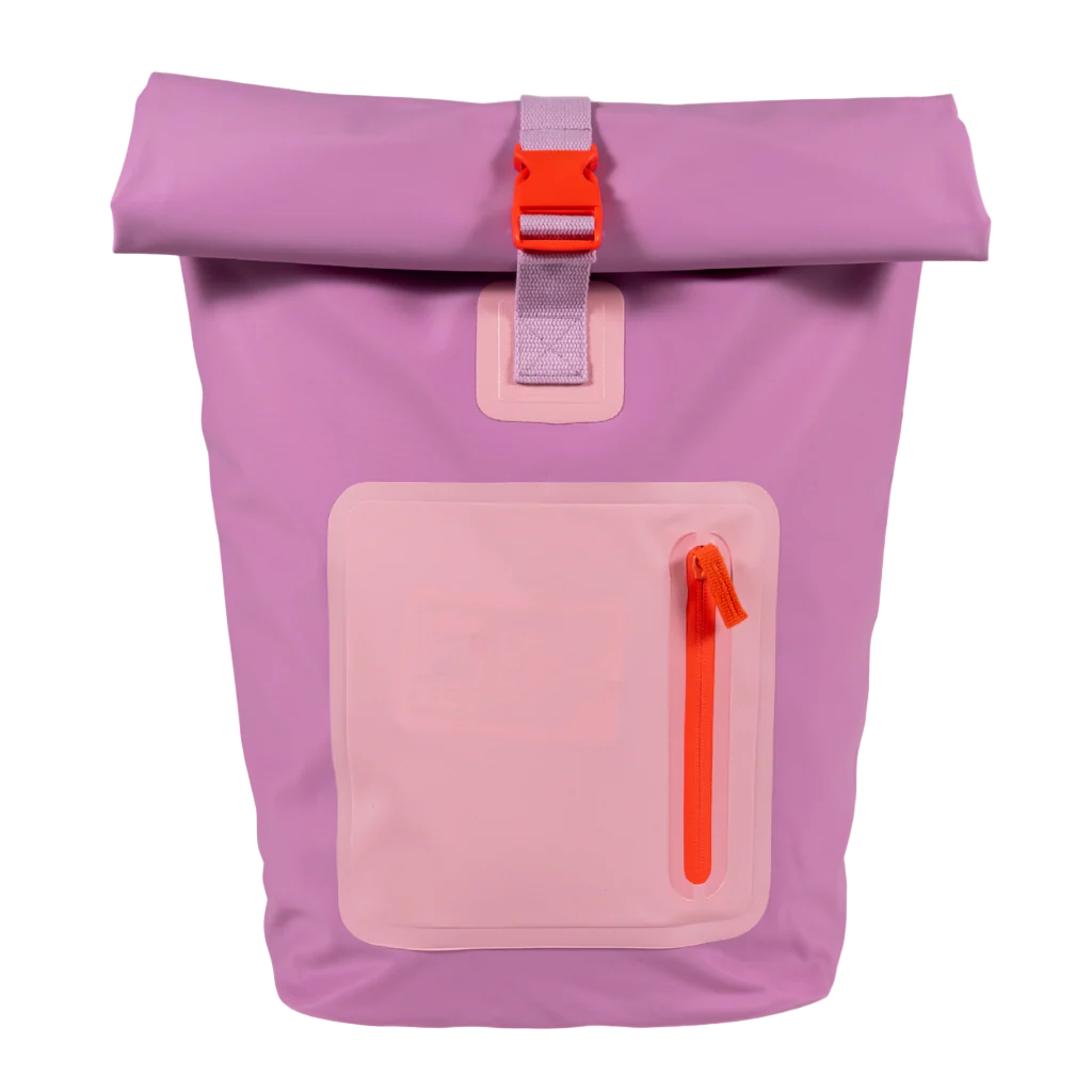 Combo 2 Mochilas Cooler Impermeable 15Lt Celeste y Malva - Image 2