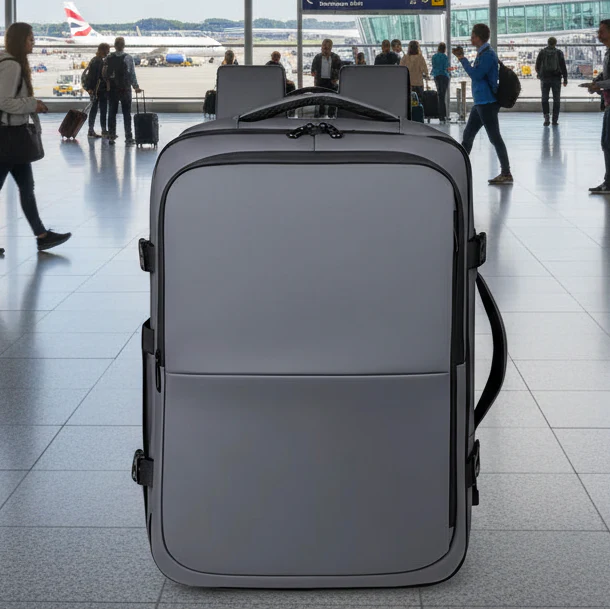Combo 2 Mochilas Viaje Viral: 1 Mochila 44L Black y 1 Mochila 38L Space Grey. Resistentes al agua - Image 14