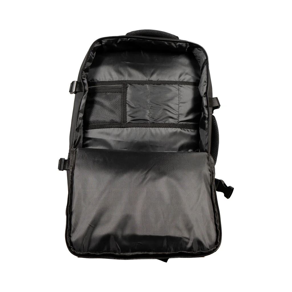 Combo 2 Mochilas Viaje Viral: 1 Mochila 44L Black y 1 Mochila 38L Space Grey. Resistentes al agua - Image 6