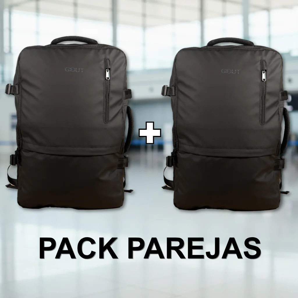 Combo 2 Mochilas de Viaje Viral Cabina 44 L. Resistente al Agua.