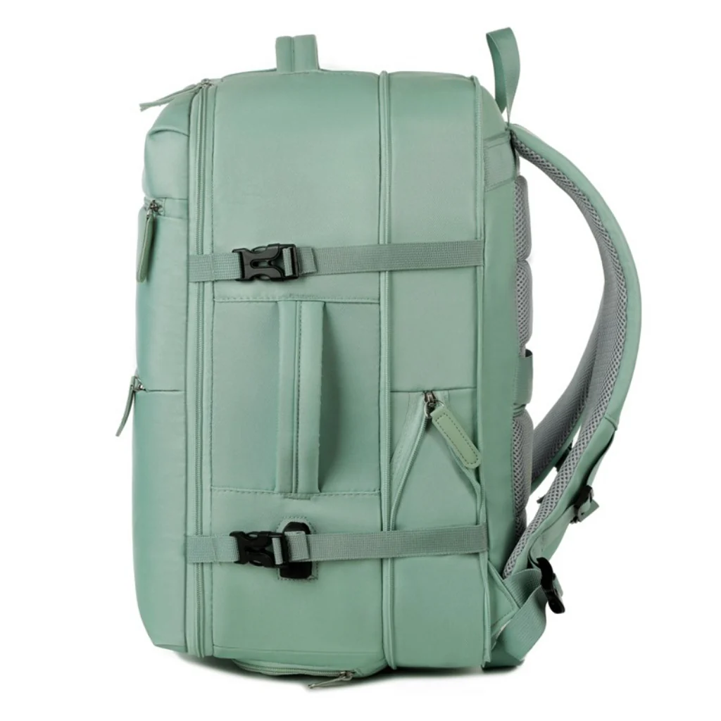 Combo 2 Mochilas de Viaje Viral Cabina XL 40L. 1 Black y 1 Mint Green. Pack Travel - Image 8