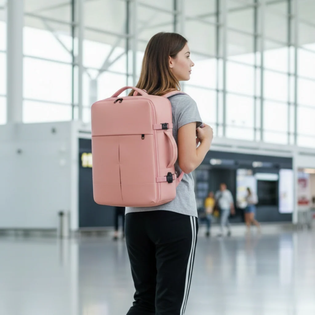 ✈️PACK EXCLUSIVO 2 Mochilas de Viaje Viral Cabina XL. 1 Mochila 36L Ripstop Pink🎒 y 1 Mochila 40L Black. Pack Travel - Image 8