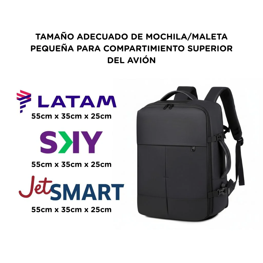 ✈️ Combo 2 Mochilas de Viaje Viral XL: 1 Mochila 40L Pink y 1 Mochila 36L Black. Pack Travel - Image 3