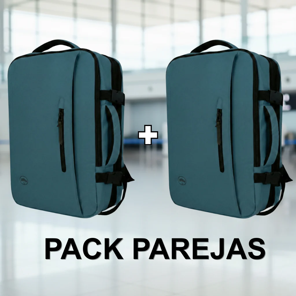 Combo 2 Mochilas de Viaje Viral XL 40L Llaima Color Azul - Image 2