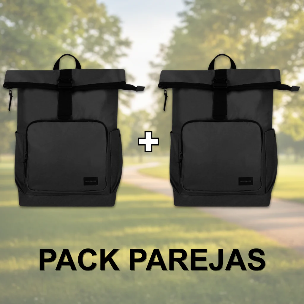 Combo 2 Mochilas Saxoline Preston Roll Top 35 L Black - Image 2