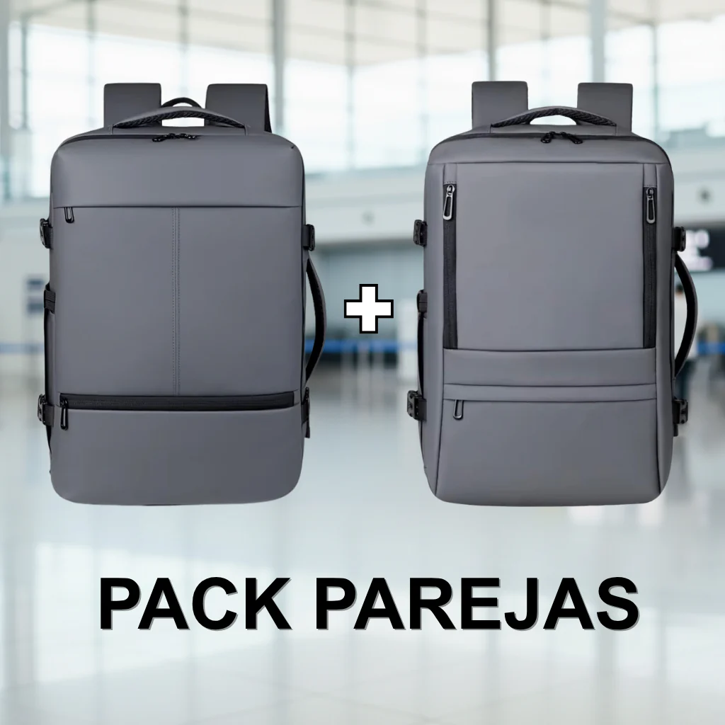 ✈️Combo 2 Mochilas Viaje Viral XL Navigator. Space Grey