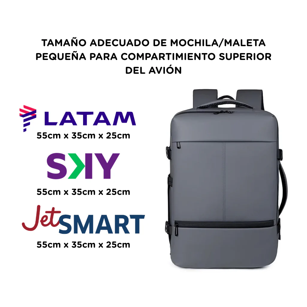 ✈️Combo 2 Mochilas Viaje Viral XL Navigator. Space Grey - Image 2