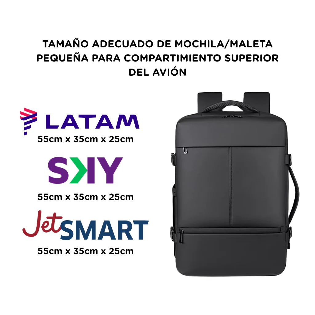 ✈️Combo 2 Mochilas Viaje Viral XL Navigator. 1 Space Grey + 1 Black. Pack Travel - Image 3