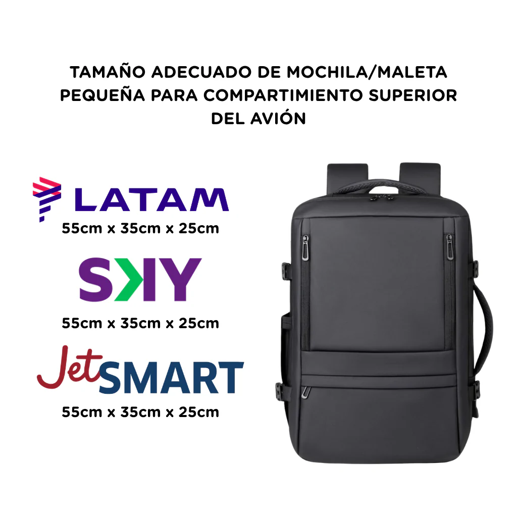 ✈️Combo 2 Mochilas Viaje Viral XL. Navigator. Black. Pack Travel - Image 2