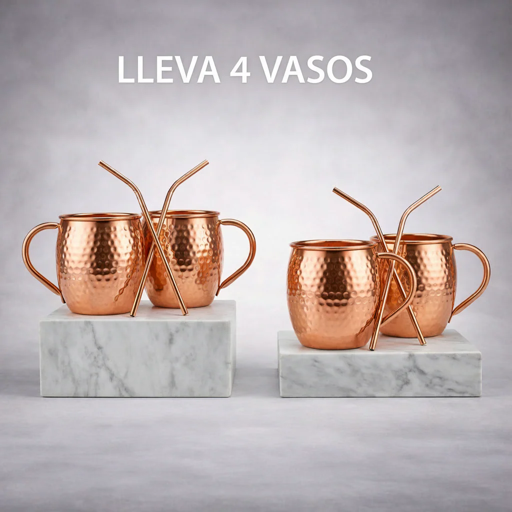 Combo 4 Vasos Moscow Mule 500 ml (2 Sets de 2 unidades)