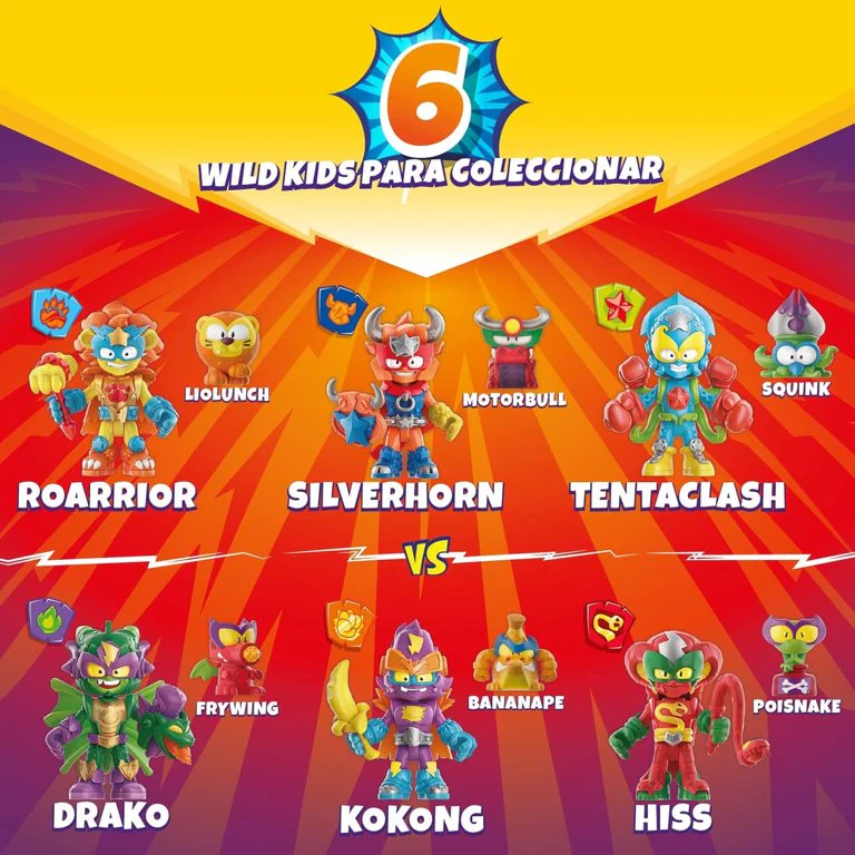 Combo 6 Packs Sorpresa SuperZings Wild Kids Figuras - Image 3