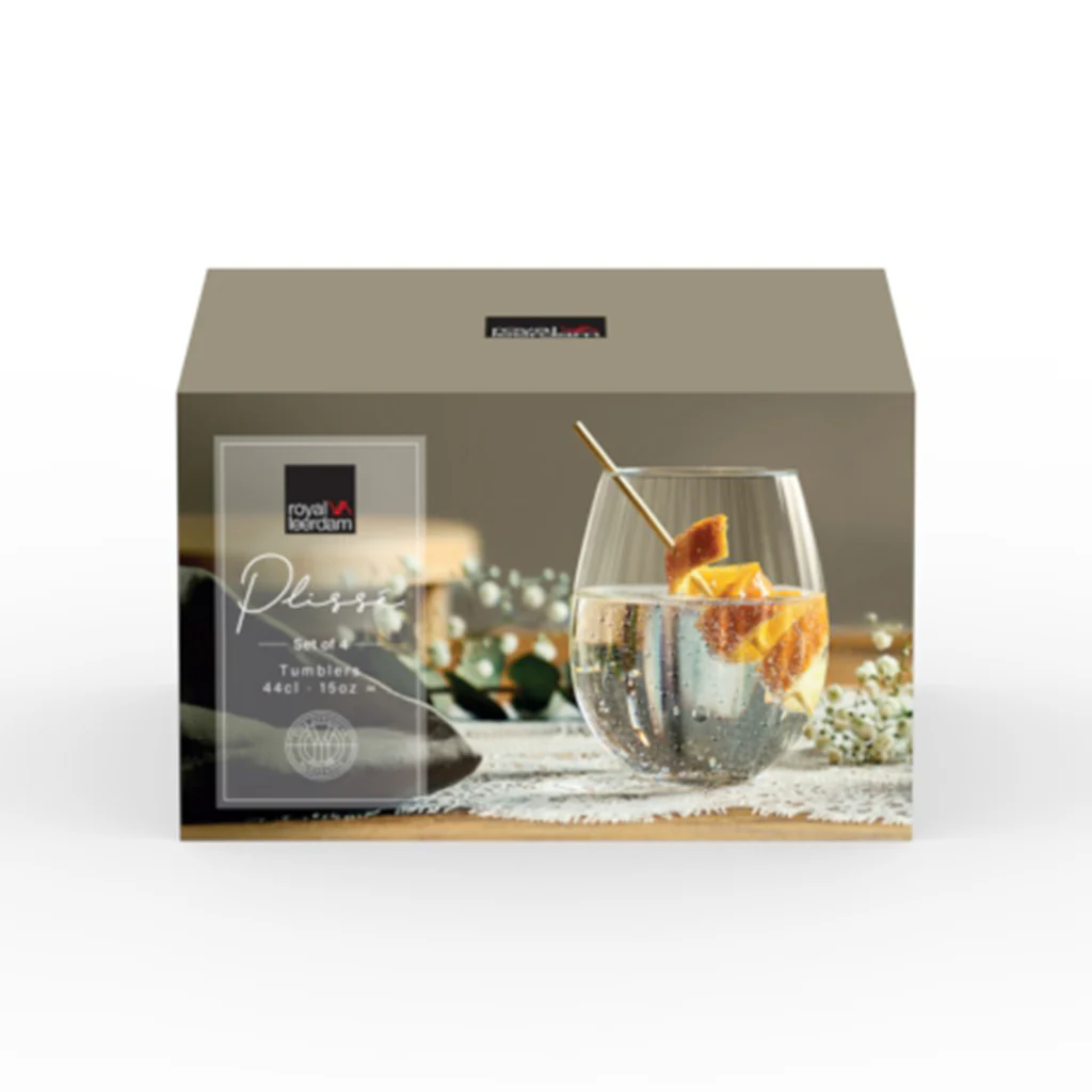 Combo 8 Vasos 440ml Plisse (2 Sets de 4unidades) - Image 3