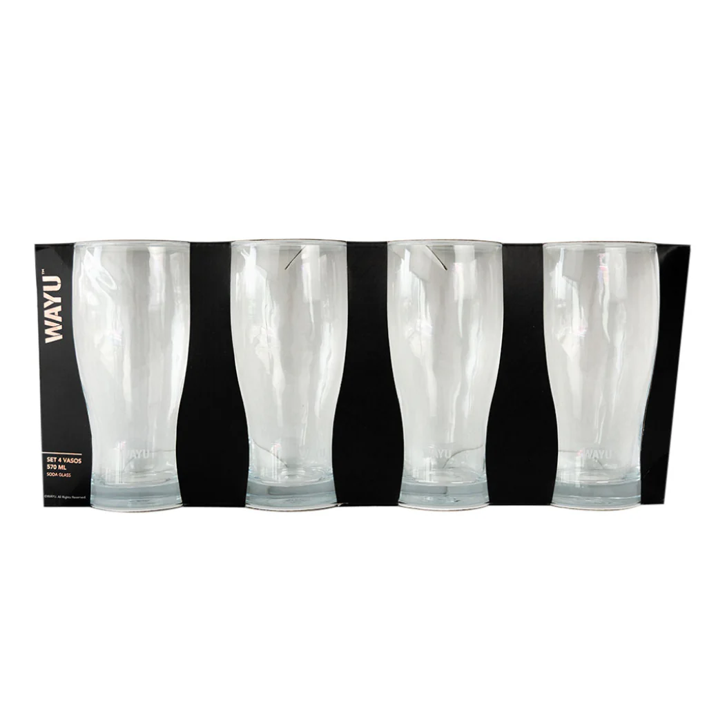 Combo 8 Vasos Cerveceros 570 ml Wayu (2 Sets de 4unidades) - Image 2