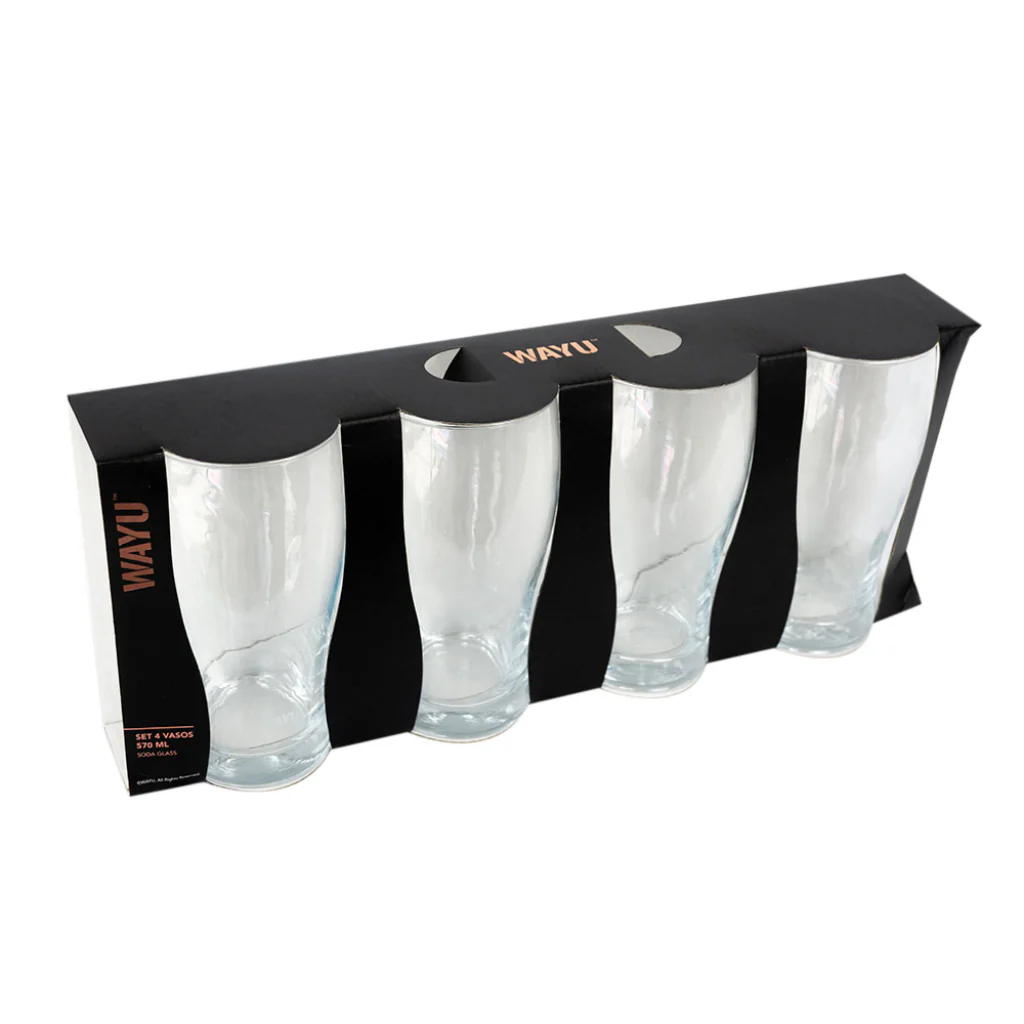 Combo 8 Vasos Cerveceros 570 ml Wayu (2 Sets de 4unidades) - Image 5