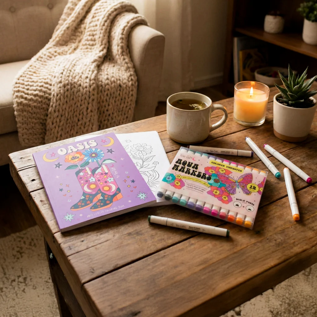Combo Aqua Markers Tere Gott y Libro Oasis Tere Gott