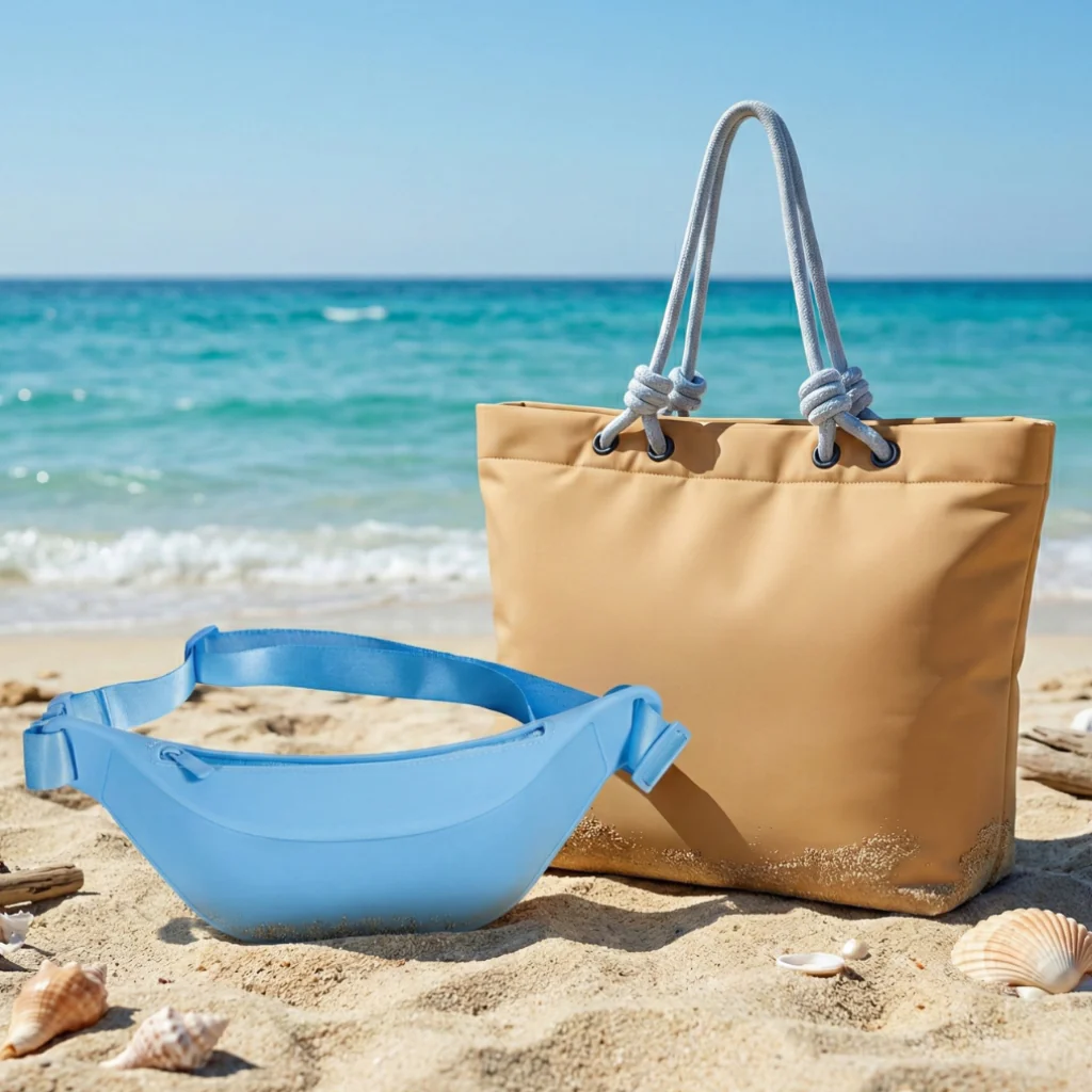 Combo Tote Bag Cooler 16.5Lt Beige +  Banano