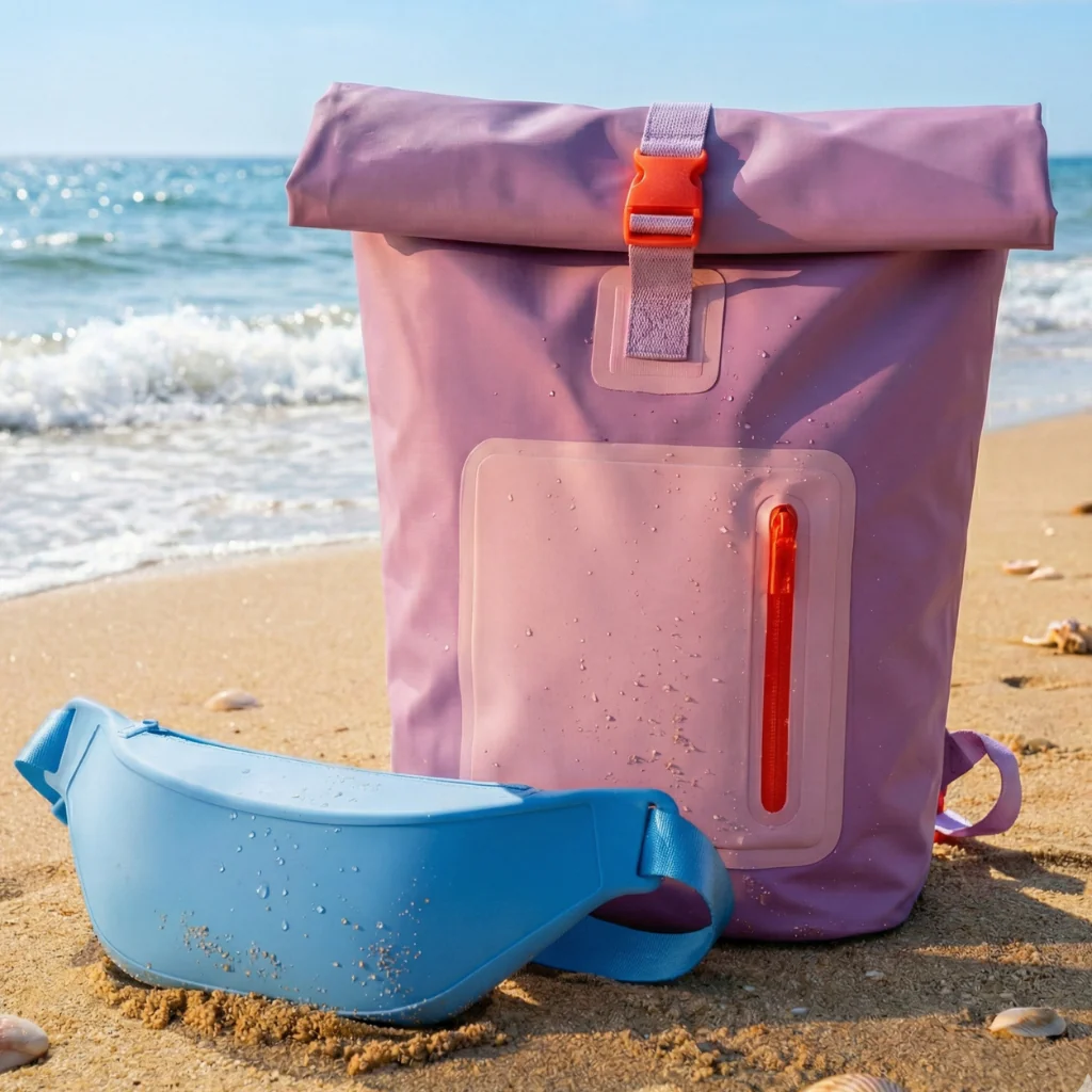 Combo Mochila Cooler 15Lt Malva + Banano Celeste - Image 14