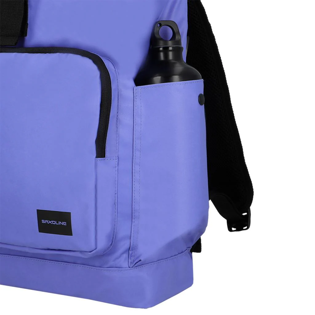 Combo Mochila Saxoline Preston Roll Top Violeta 35 L y banano celeste - Image 2