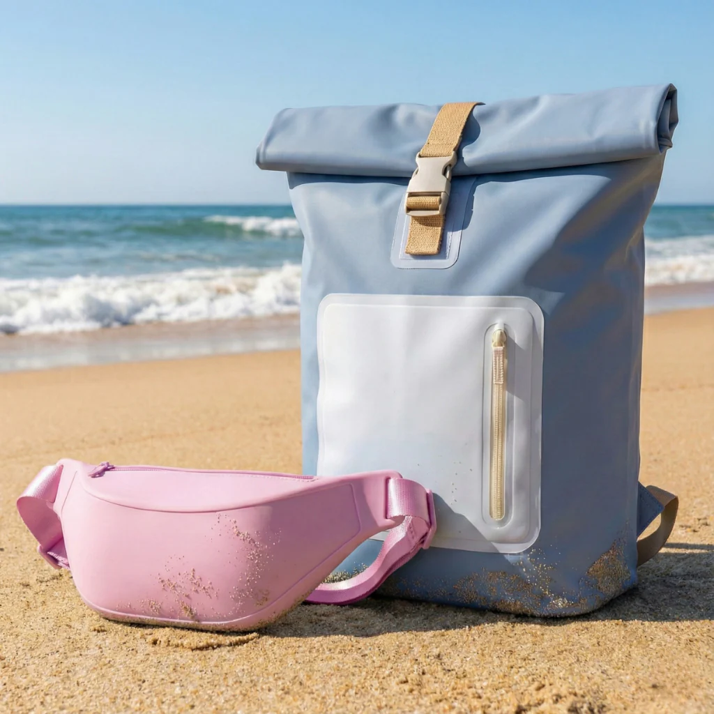Combo Mochila Cooler 15Lt Celeste y Banano Rosado - Image 13