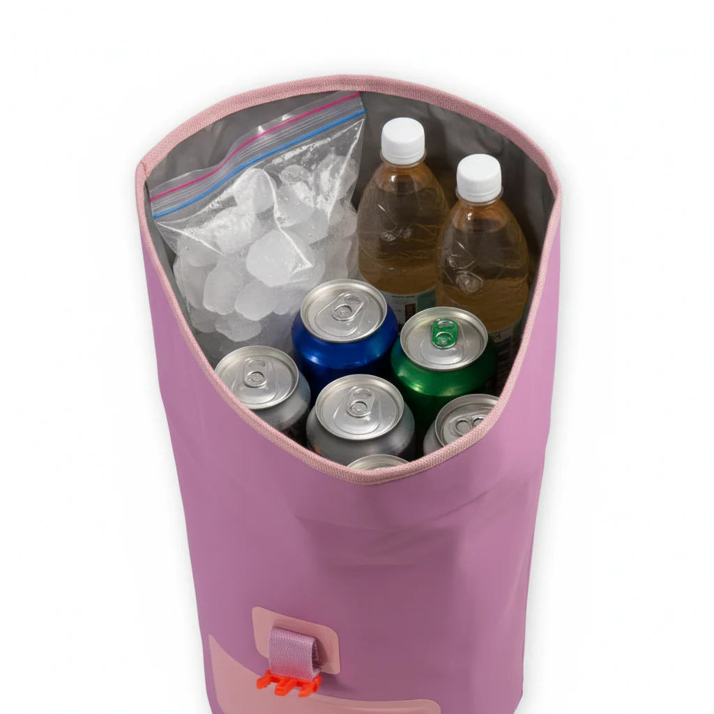 Combo Mochila Cooler 15Lt Malva y Banano Rosado - Image 3