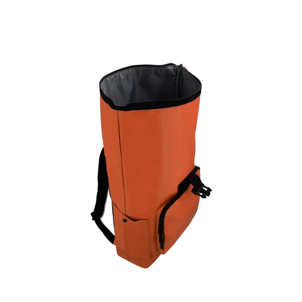 Combo Mochila Saxoline Preston Roll Top Café 35 L  y banano rosado - Image 5