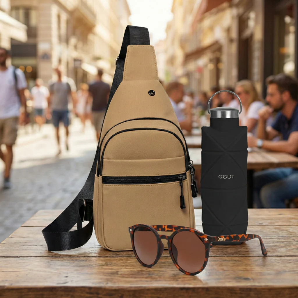 Combo Bandolera + Lentes de sol Rostock + Botella Plegable Gout 700ML - Image 2