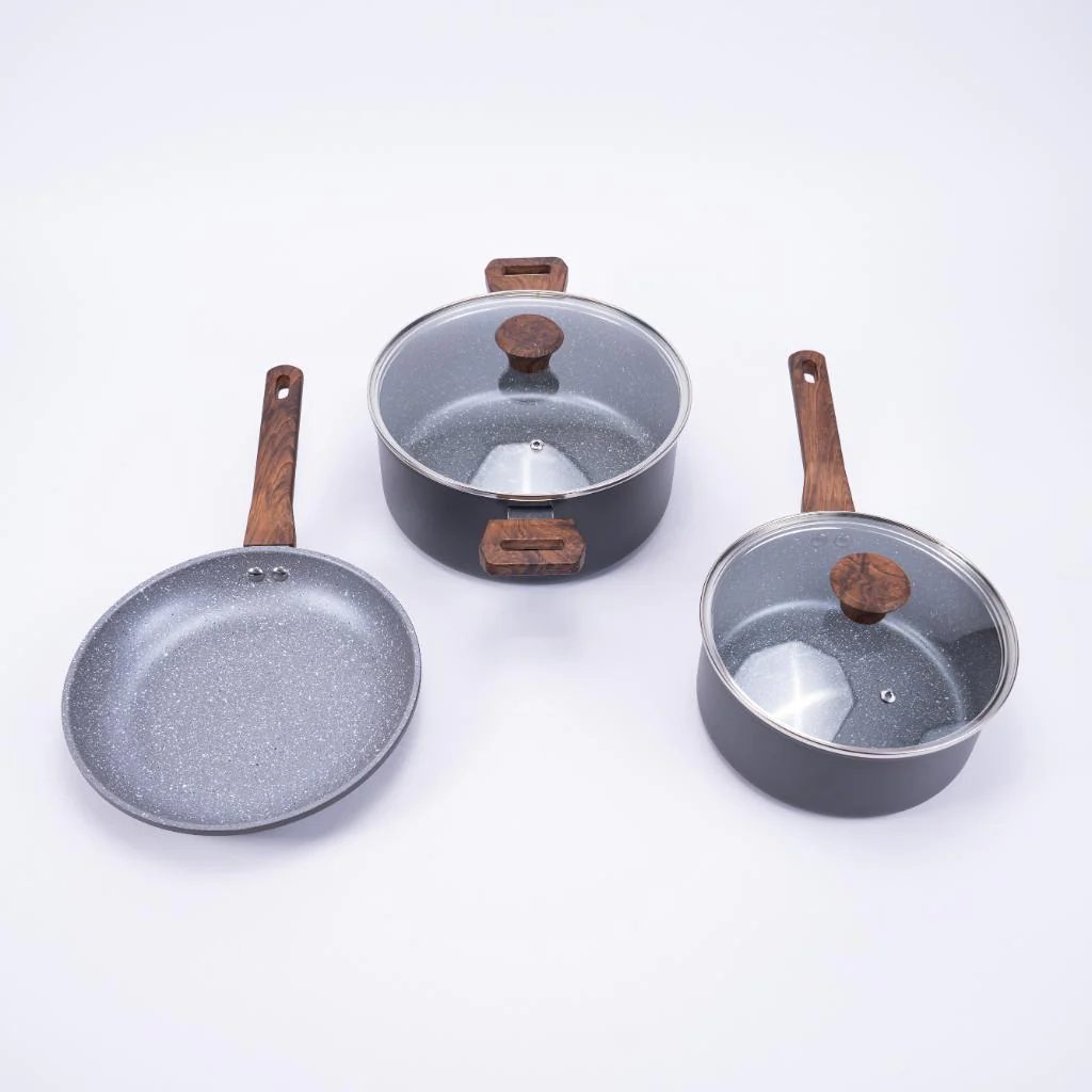 Set Batería De Cocina Alessandria Gris + Utensilios Doral 11 Piezas - Image 4