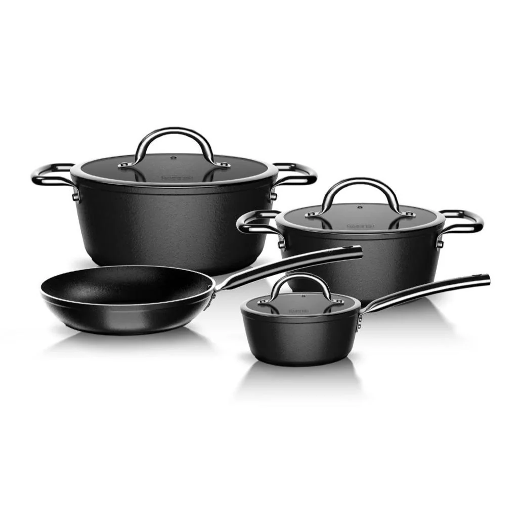 Set Batería De Cocina Wens Black y Utensilios Doral 13 Piezas - Image 2